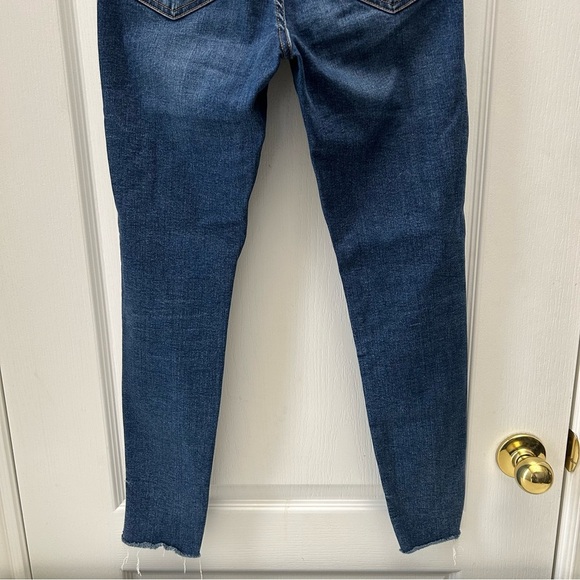 Topshop Jamie Skinny Jeans High Rise Ankle Cropped Step Hem Blue Size 26 - Picture 10 of 16